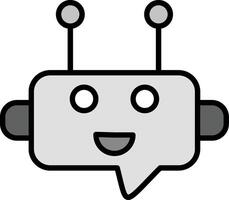 robot babbelen vector icoon