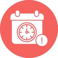 deadline vector pictogram