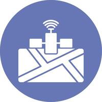 satelliet vector pictogram