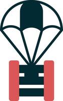 parachute vector pictogram