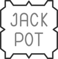 jackpot vector pictogram