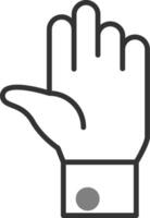 hand vector pictogram