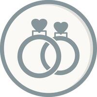 bruiloft ringen vector icoon