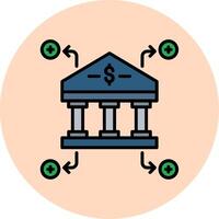 bank vector pictogram