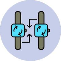 synchronisatie vector pictogram