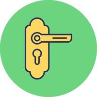 deur knop vector icoon
