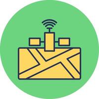 satelliet vector pictogram