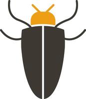 insect glyph twee kleur icoon vector