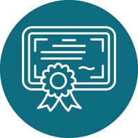 certificaat vector pictogram