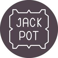 jackpot vector pictogram