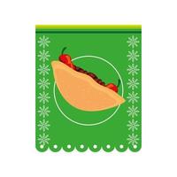 taco Mexicaans menu vector