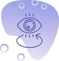 oog helling bubbel icoon vector