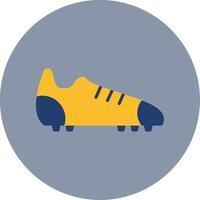 Amerikaans voetbal laarzen vlak cirkel icoon vector