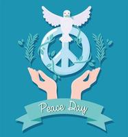 waar vredesdag vector