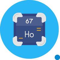 holmium lang cirkel icoon vector