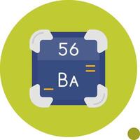 barium lang cirkel icoon vector
