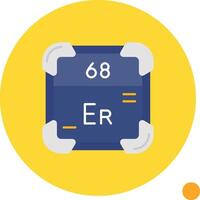 erbium lang cirkel icoon vector