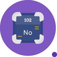 nobelium lang cirkel icoon vector