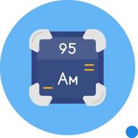 americium lang cirkel icoon vector