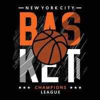 basketbal nieuw york typografie grafisch ontwerp illustratie vector, t overhemd print,sport,vintage vector