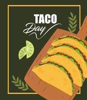 taco dag, feest vector