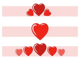 hart en liefde achtergrond voor valentijnsdag vector