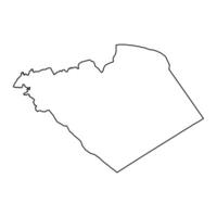 homs gouvernement kaart, administratief divisie van Syrië. vector illustratie.