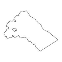 rif dimashq gouvernement kaart, administratief divisie van Syrië. vector illustratie.