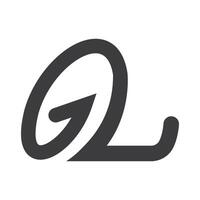 gl, lg, g en l abstract eerste monogram brief alfabet logo ontwerp vector