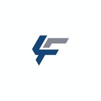 eerste brief lf logo of fl logo vector ontwerp sjabloon