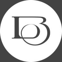 alfabet initialen logo bl, pond, b en l vector