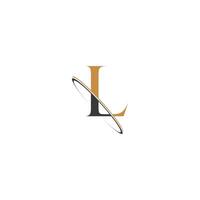 alfabet brieven initialen monogram logo ik, l vector