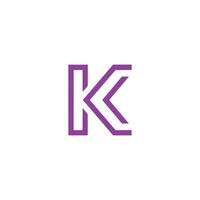 eerste letter k logo ontwerpsjabloon vector