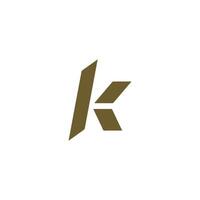 eerste letter k logo ontwerpsjabloon vector