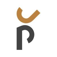 eerste jp brief logo met creatief modern bedrijf typografie vector sjabloon. creatief abstract brief pj logo ontwerp.