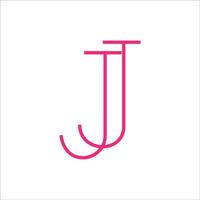 eerste brief jj logo of j logo vector ontwerp sjabloon