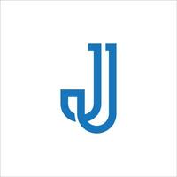 eerste brief jj logo of j logo vector ontwerp sjabloon