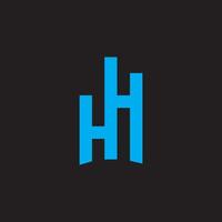 eerste brief hh logo of h logo vector ontwerp sjabloon