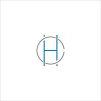 eerste brief hh logo of h logo vector ontwerp sjabloon