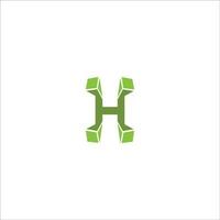 eerste brief hh logo of h logo vector ontwerp sjabloon