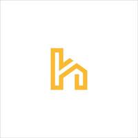 eerste brief hh logo of h logo vector ontwerp sjabloon