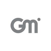 eerste brief gm of mg logo ontwerp sjabloon vector