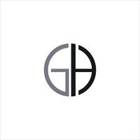 eerste brief gh of hg logo vector Sjablonen