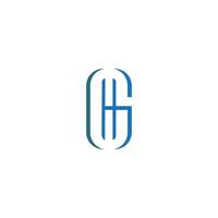 eerste brief gh of hg logo vector Sjablonen