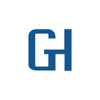 eerste brief gh of hg logo vector Sjablonen