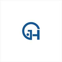 eerste brief gh of hg logo vector Sjablonen