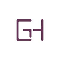 eerste brief gh of hg logo vector Sjablonen