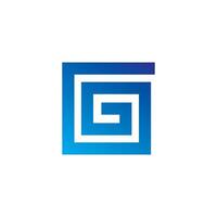 gg brief logo ontwerp . gg eerste gebaseerd alfabet icoon logo ontwerp vector