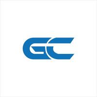 eerste brief gc of cg logo vector ontwerp