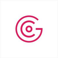 eerste brief gc of cg logo vector ontwerp